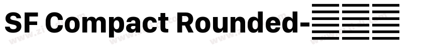 SF Compact Rounded字体转换